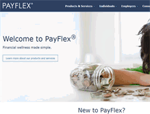 Tablet Screenshot of mypayflex.com